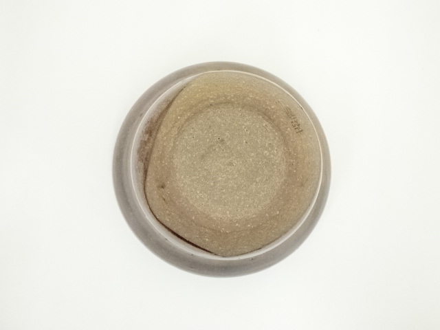  京焼　森岡嘉祥造　槍鞘建水（共箱）